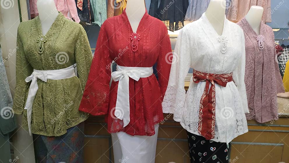 Kebaya is an Upper Garment that is Open in the Front and is
