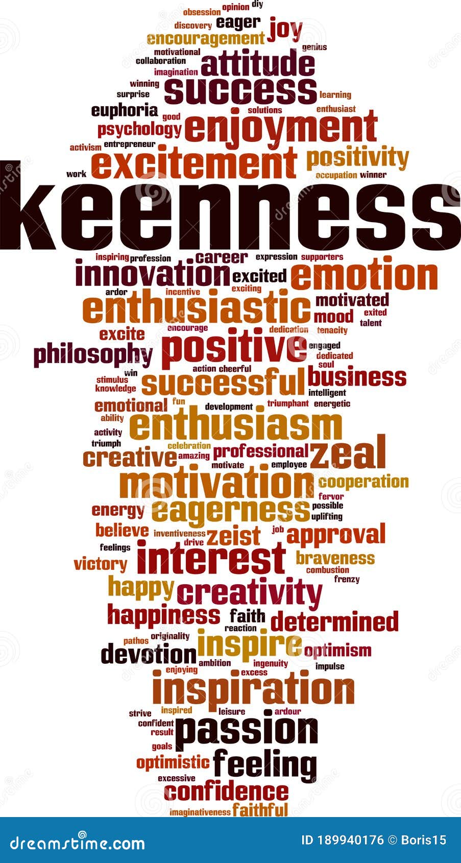Keenness word cloud stock vector. Illustration of eager 189940176