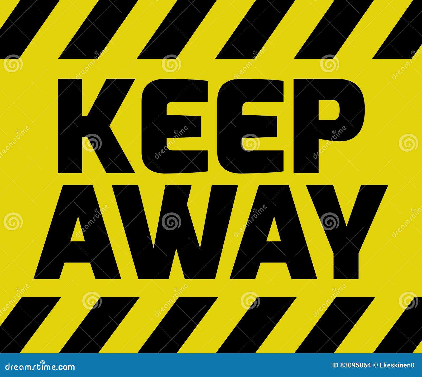Keep Away sign stock vector. Illustration of dangerous 83095864