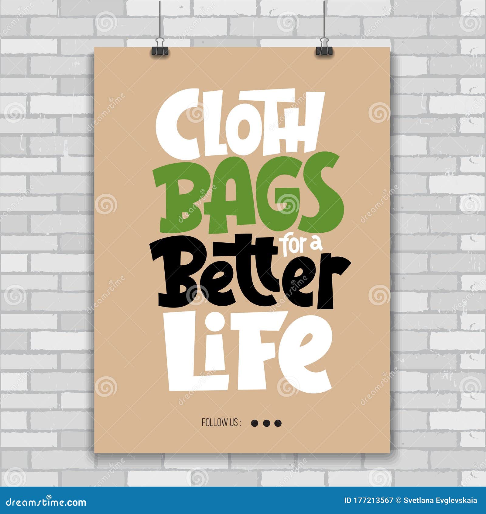 Keep Bag Lettering Stock Vector Illustration Of Marketing