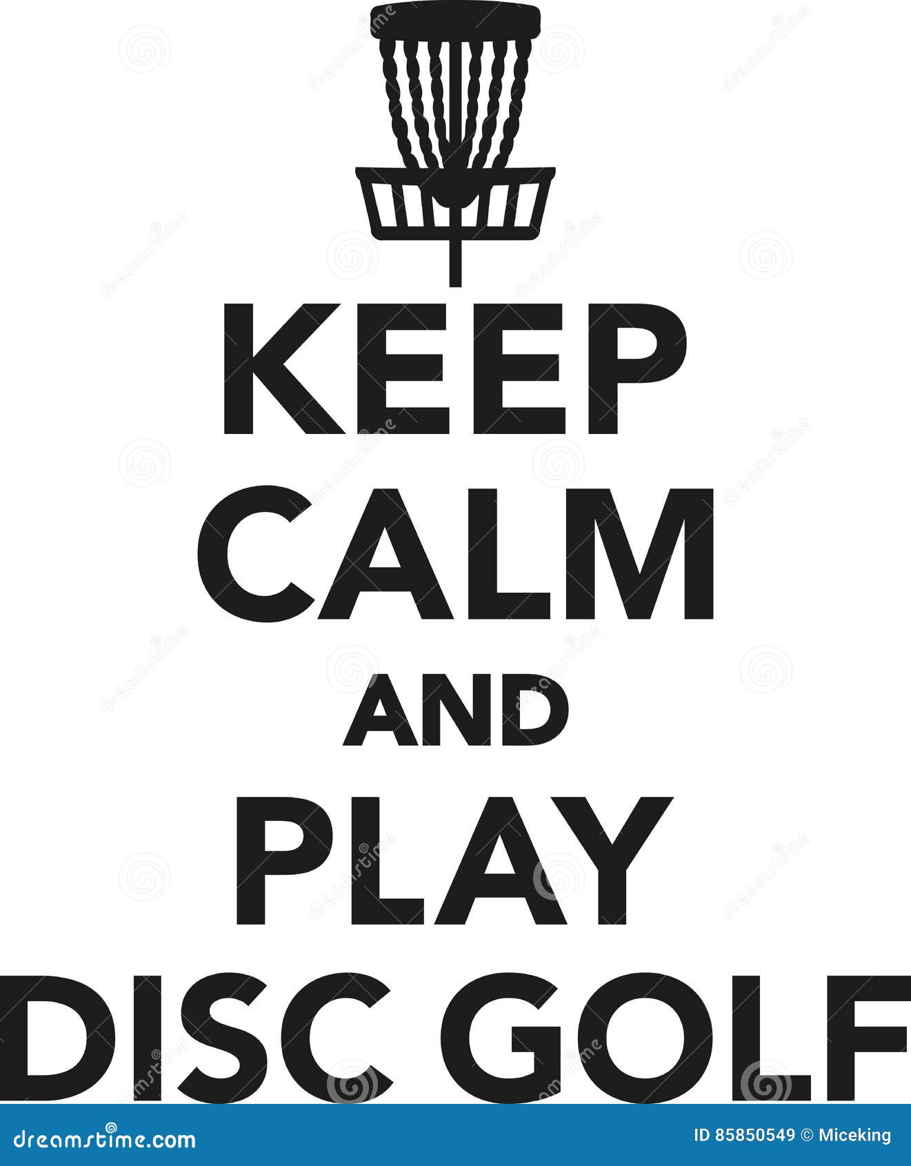 keep calm and play disc golf