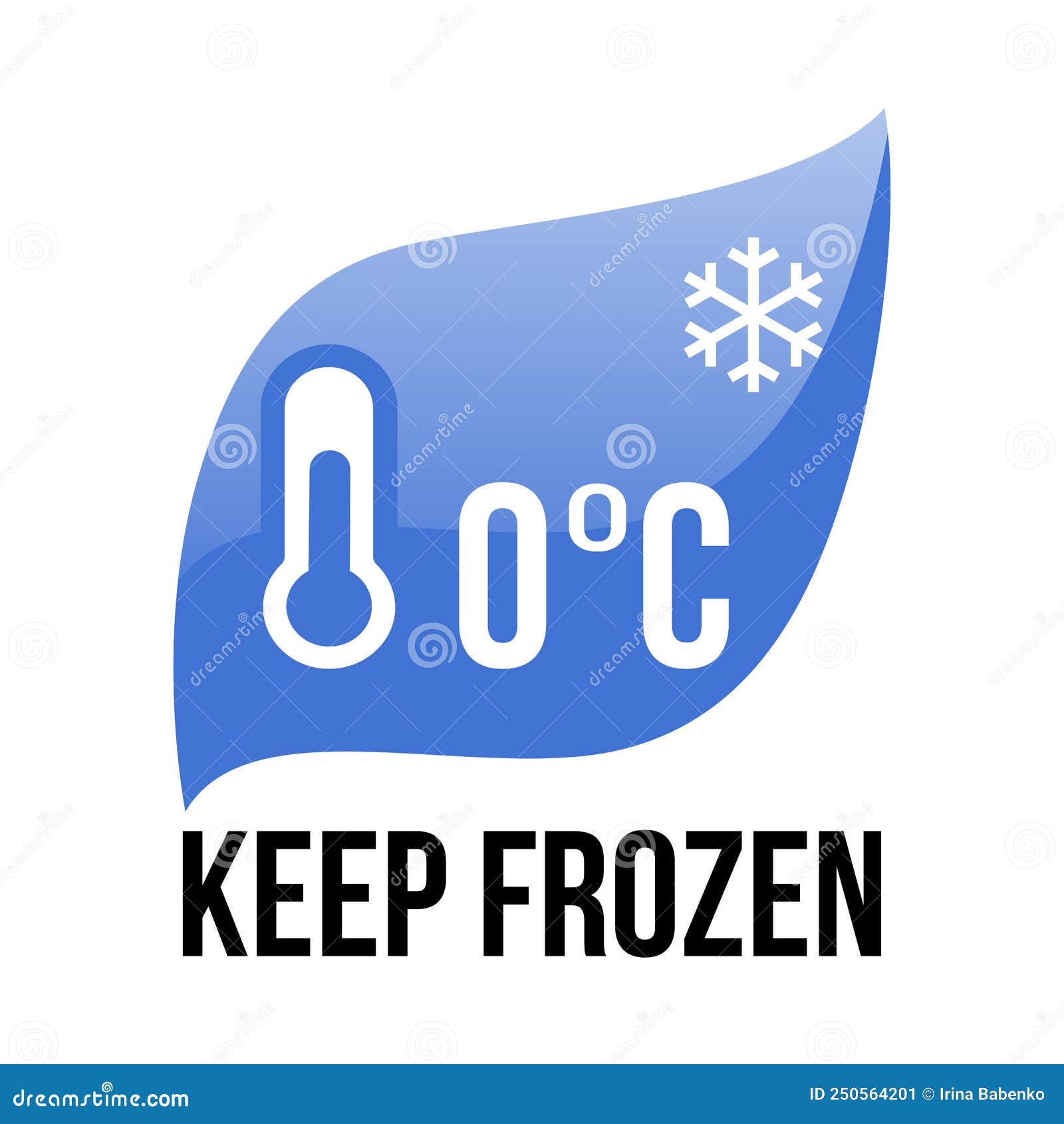 Keep frozen logo stock vector. Illustration of product 250564201