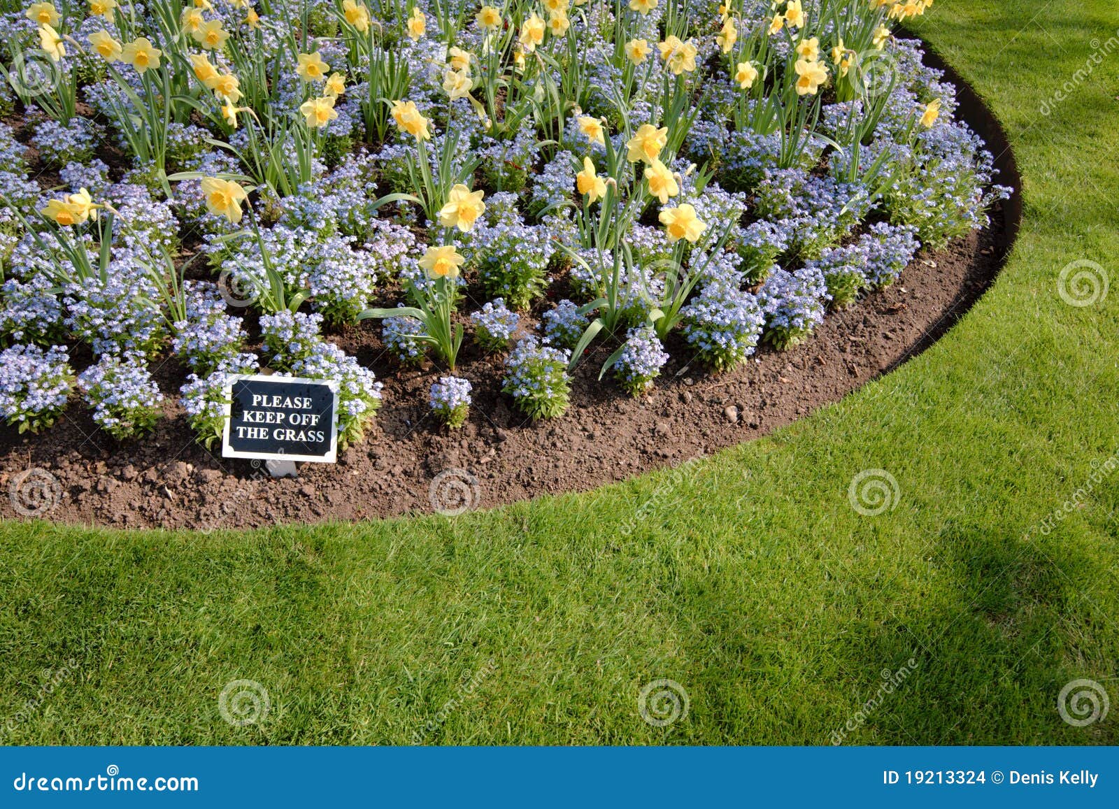 Keep Off The Grass Garden Sign Stock Photo Image Of Colourful
