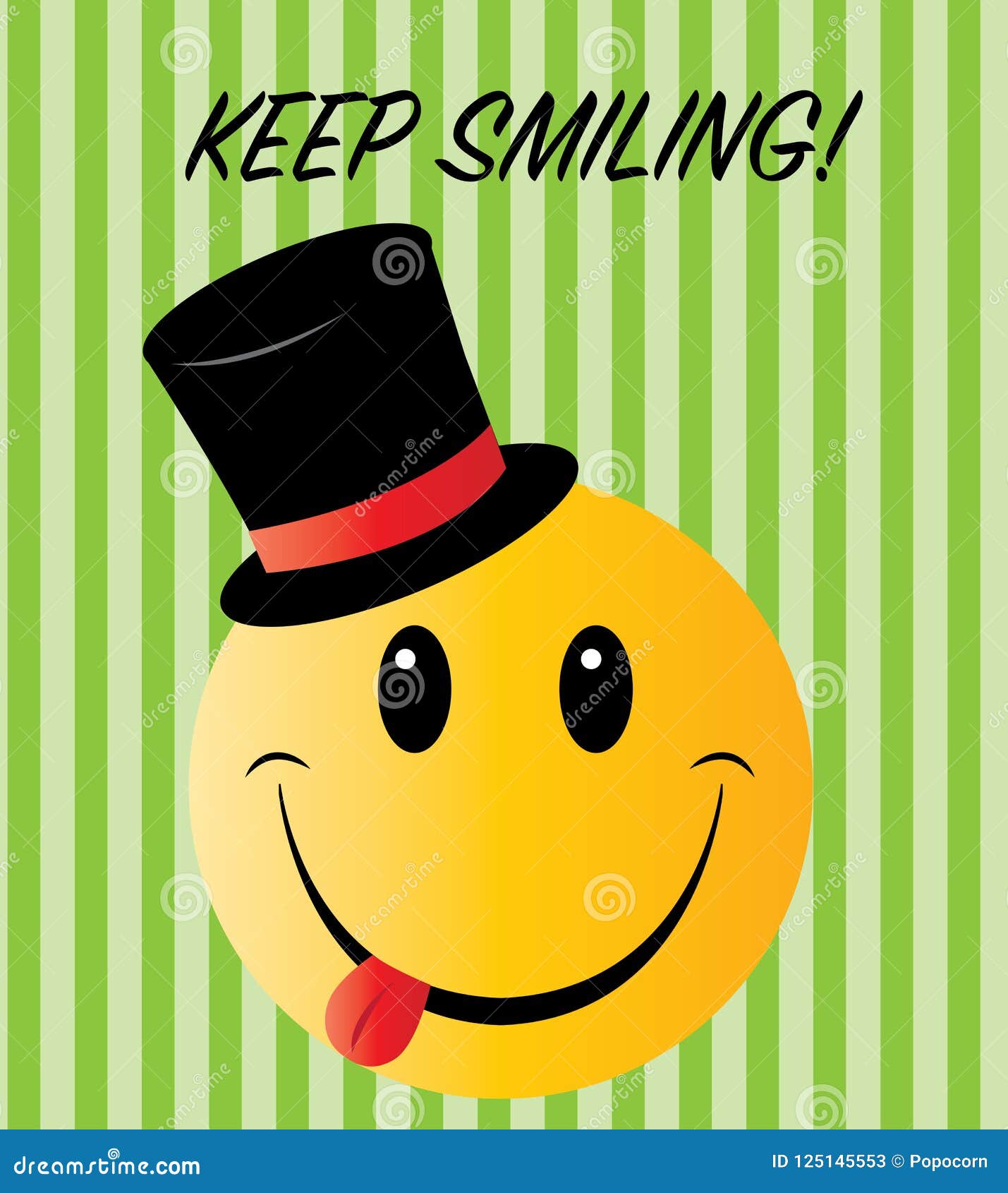 Keep Smiling Greeting or Other Message Stock Illustration ...