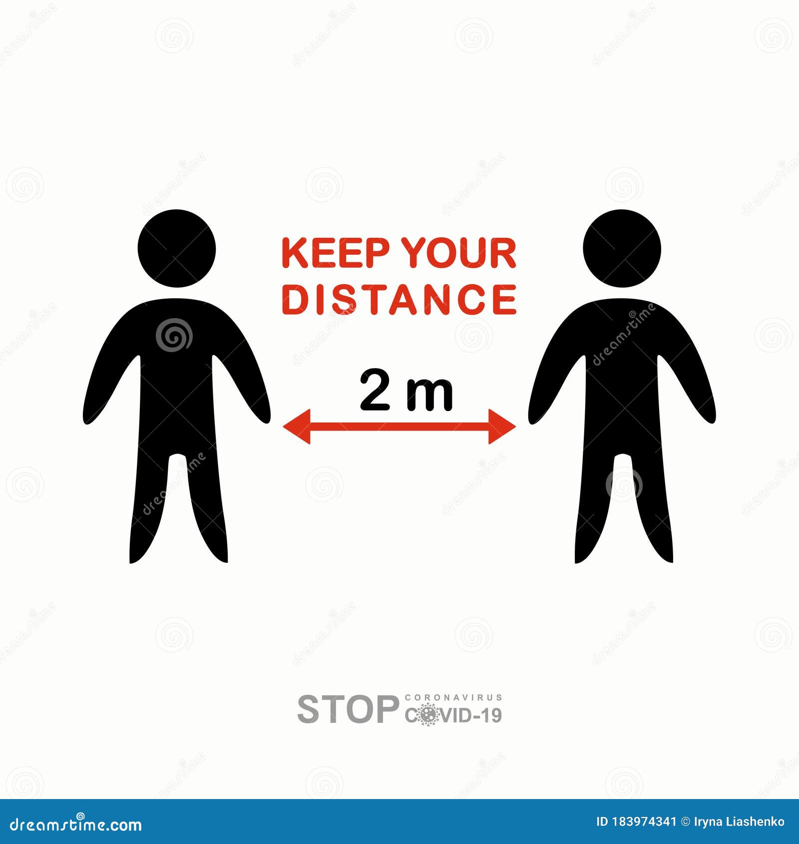 pix Keep Your Distance Clipart dreamstime com