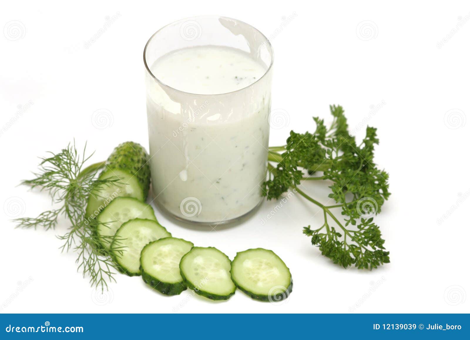 kefir with cucumber