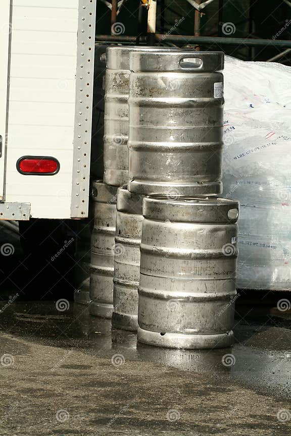 Kegs of Beer stock image. Image of truck, deliver, chill 1058157