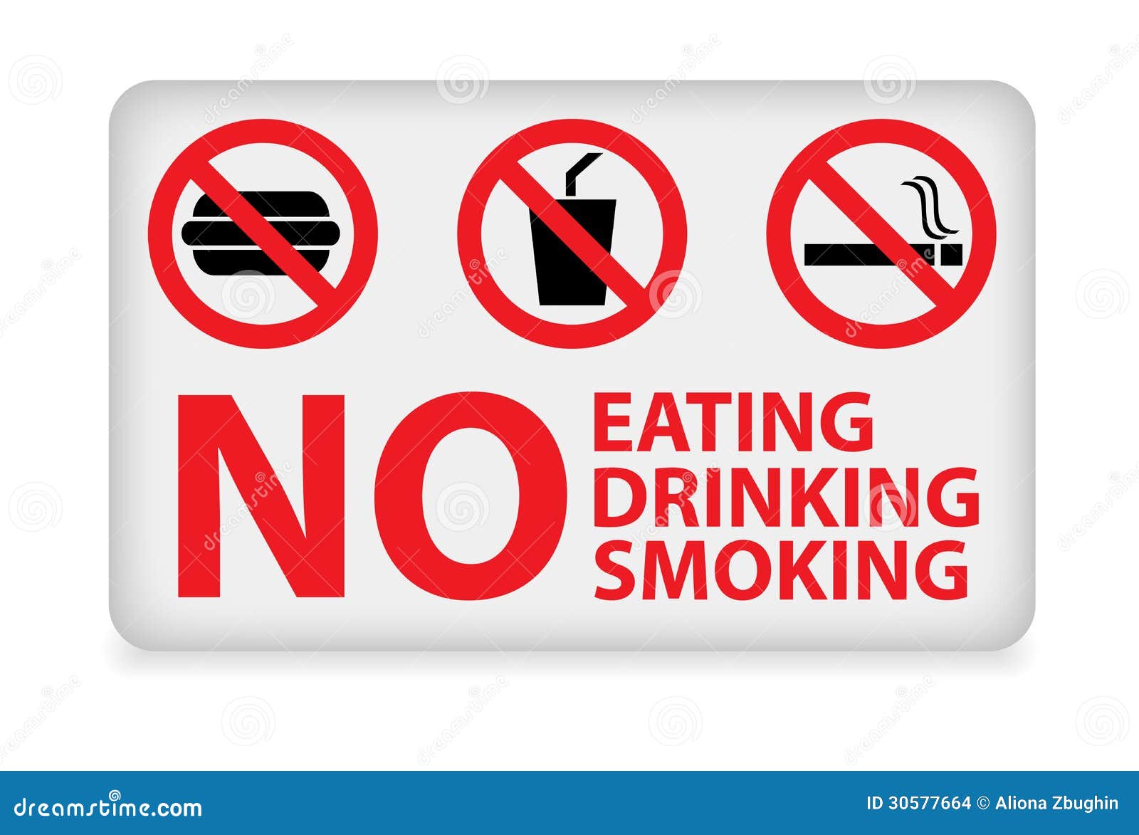 No Eating Or Drinking Sign Vector No Eating Or Drinking Sign Vector
