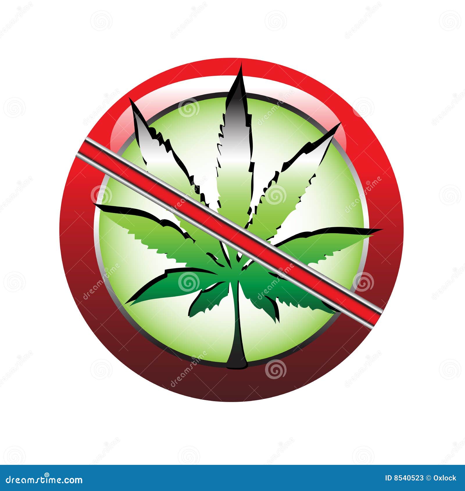 Kein Gras Vektor Abbildung Illustration Von Legalize 8540523