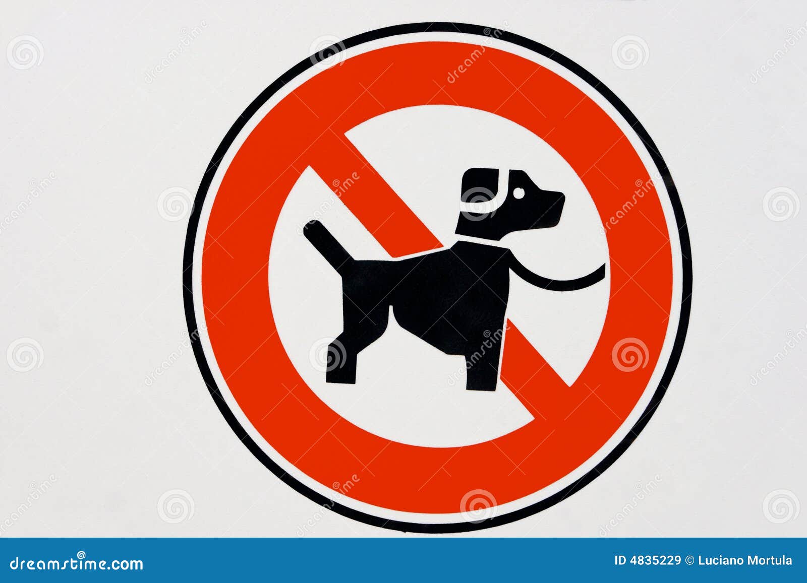 Kein Hund. stockbild. Bild von verboten, straße, zeichen 4835229