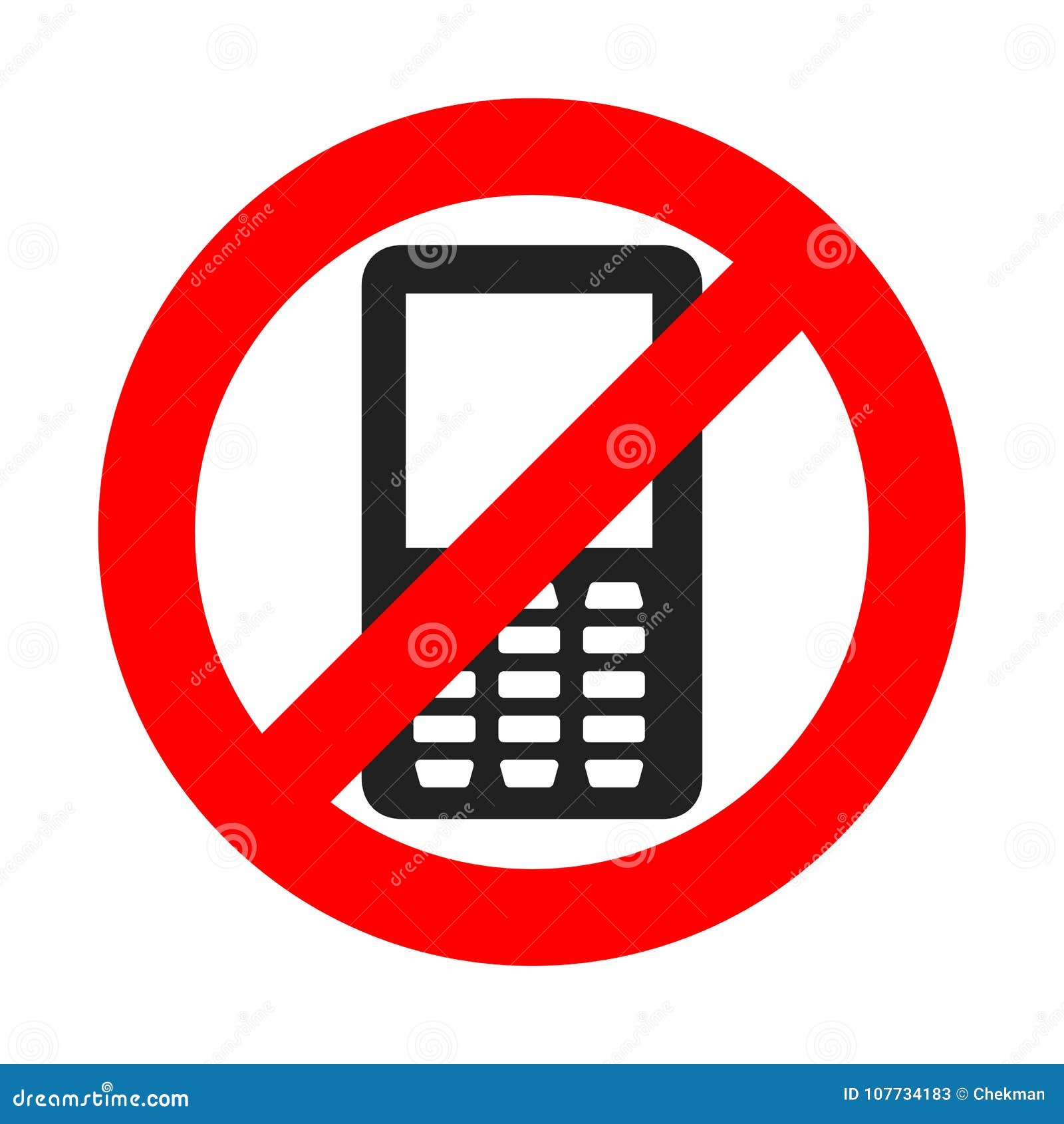 Kein Handyzeichen Handy Verboten Auch Im Corel Abgehobenen Betrag Vektor  Abbildung - Illustration von sitzung, abbildung: 147283917