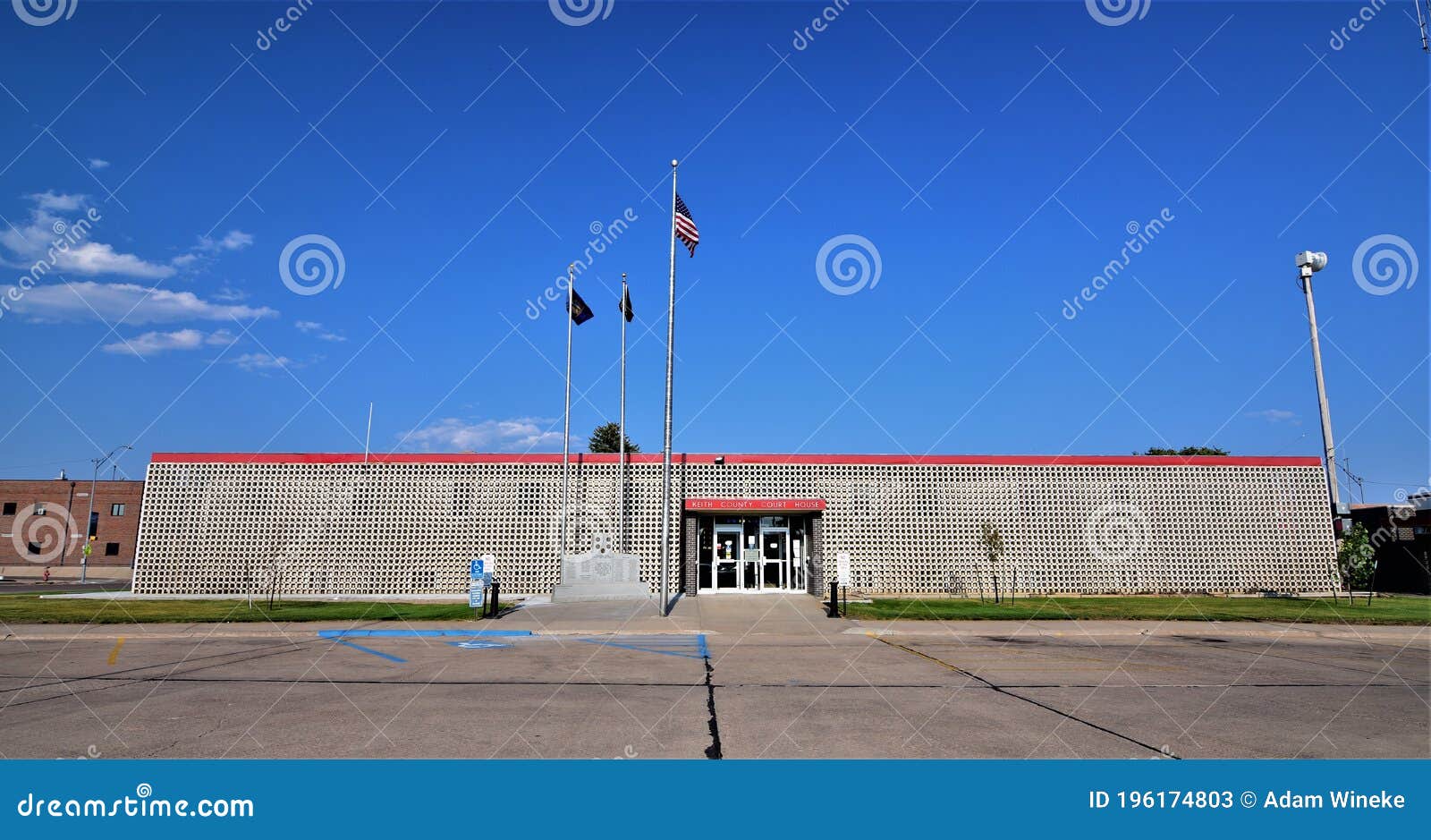 Keith County Courthouse in Ogallala Nebraska Stock Image Image of