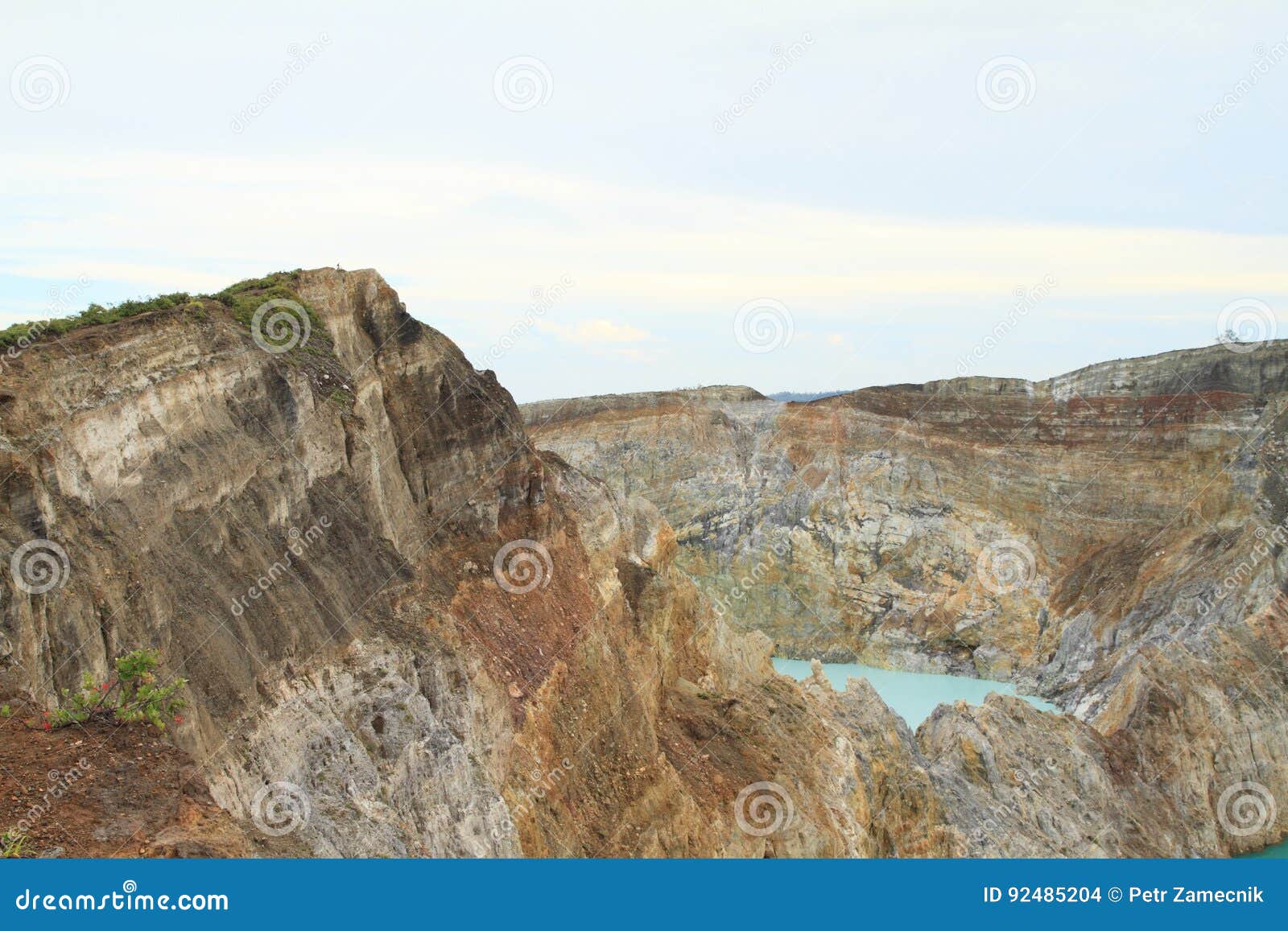 Kelimutu - unique lake Tap stock photo. Image of acidsaline - 92485204