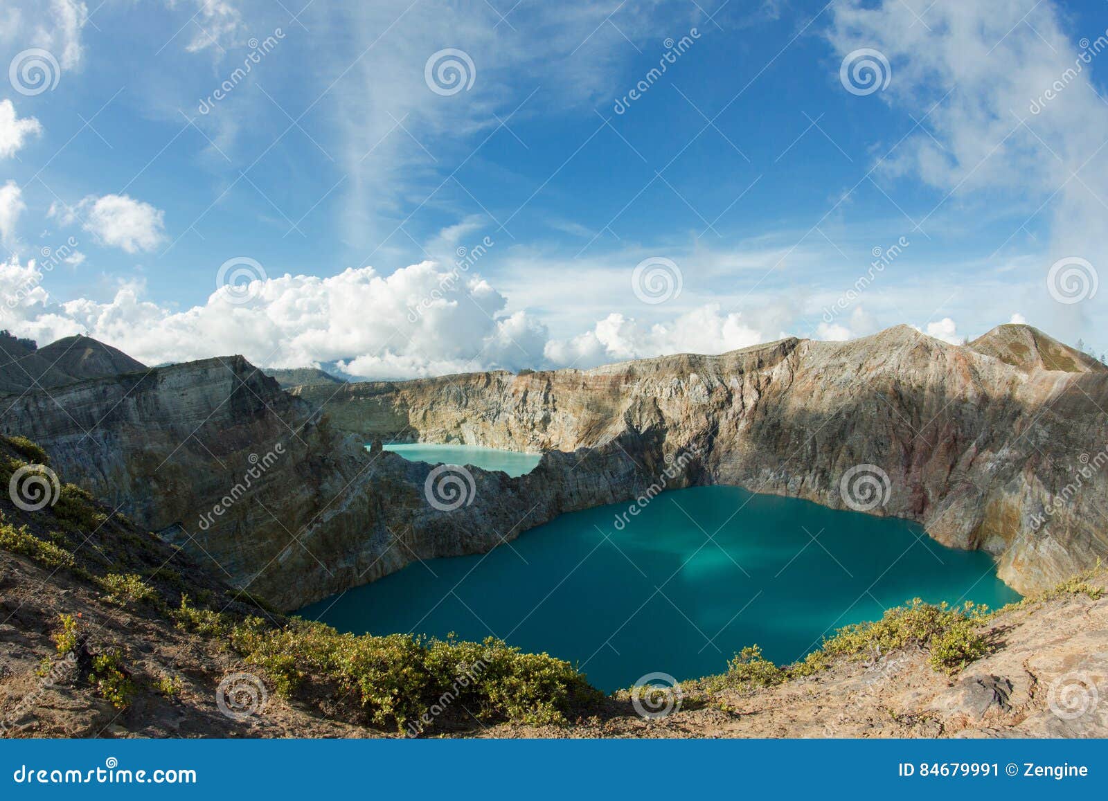 kelimutu volcano, flores island, indonesia