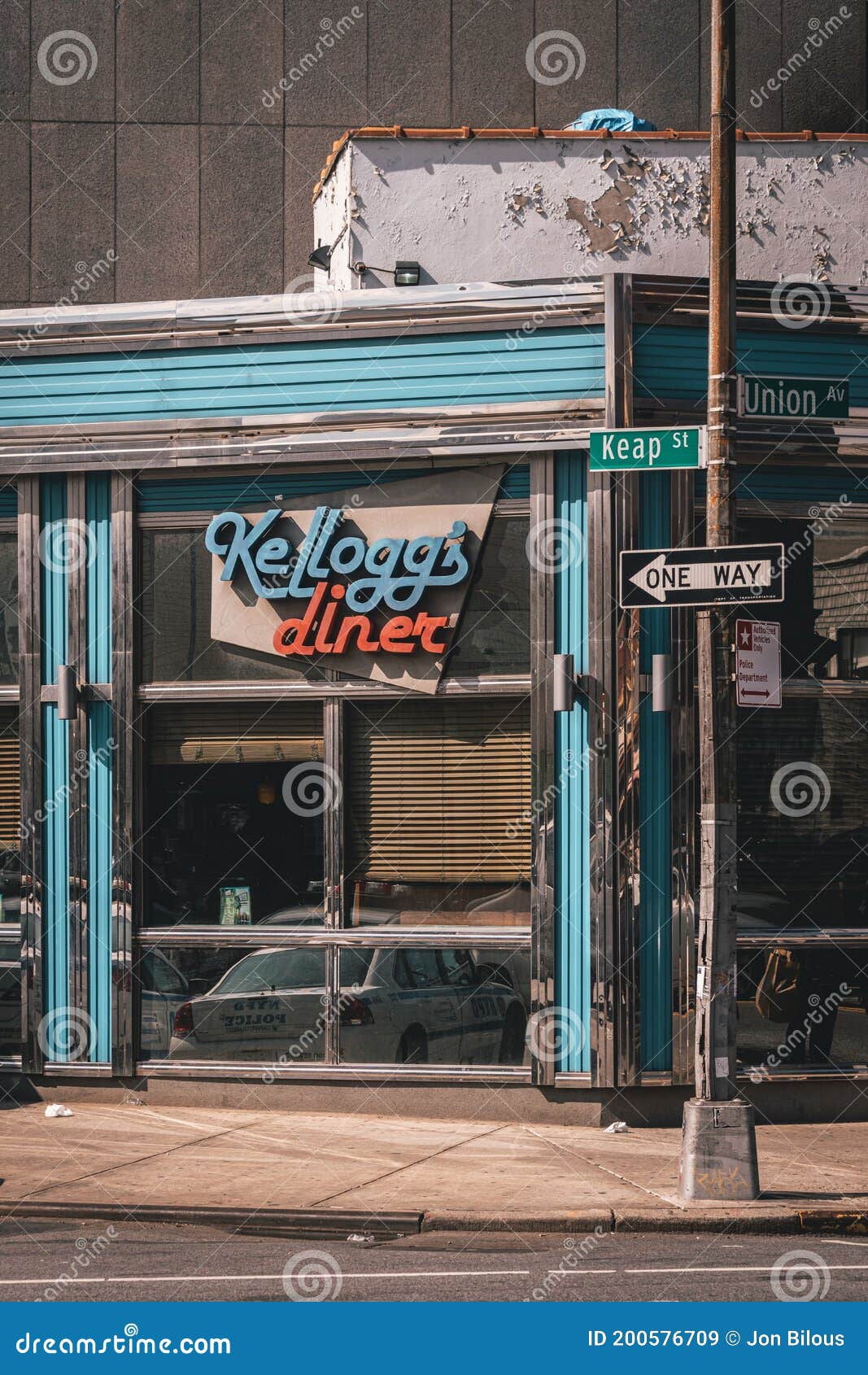 Kelloggs Diner in Williamsburg Brooklyn, New York City Editorial Stock