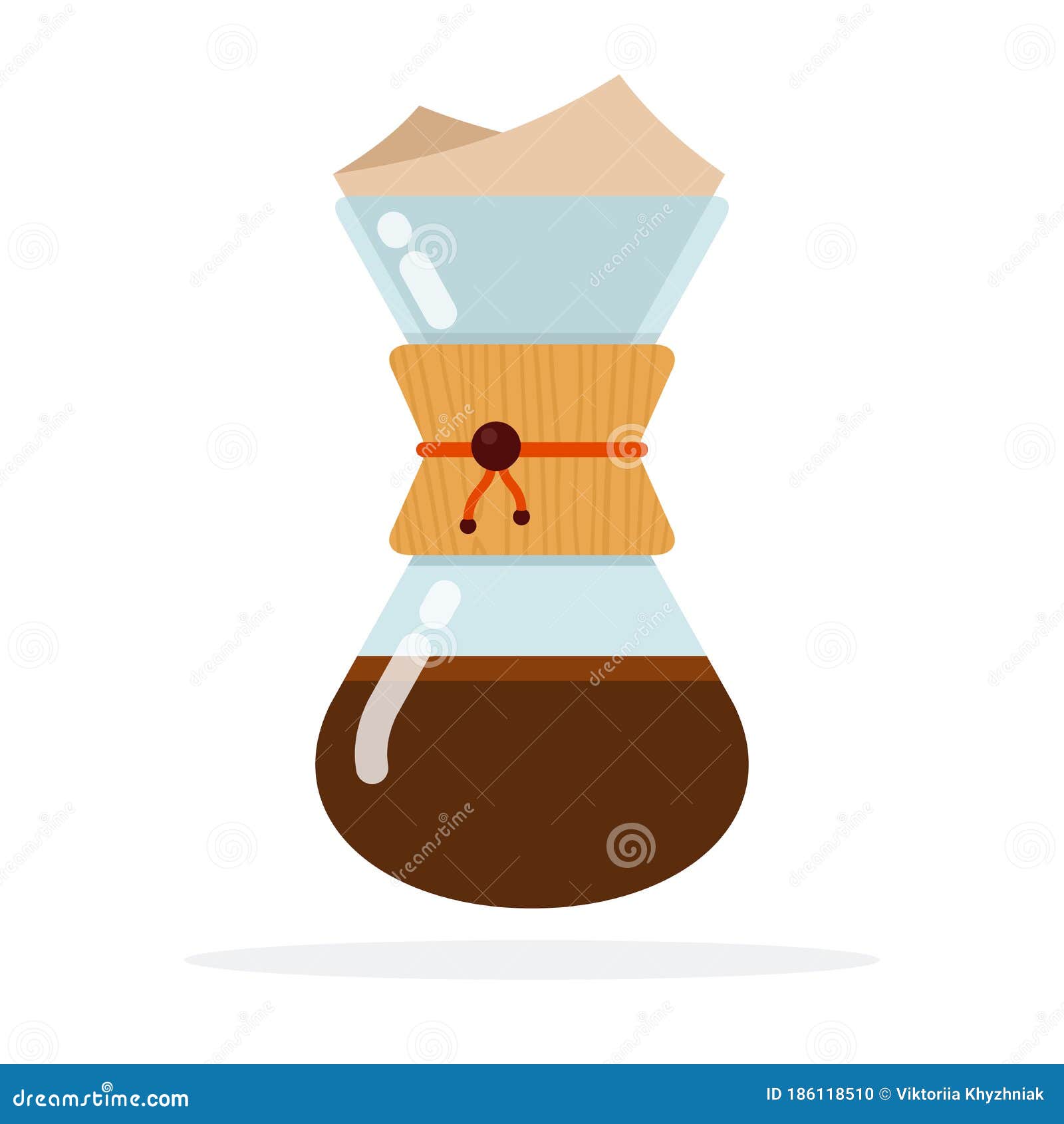 Kemeks With Coffee Vector Flat Isolated Stock Vector Illustration Of Automatic Black 186118510