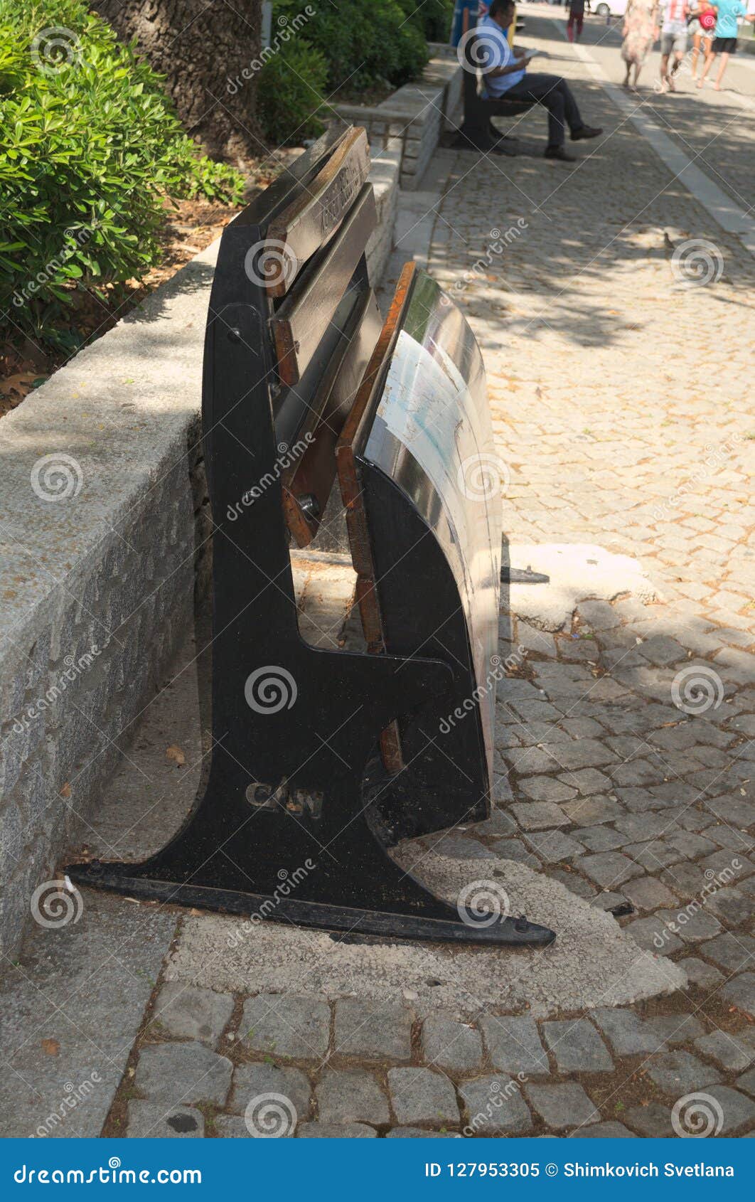 Kemer Turkey May 10 2018 Foldable Bench Editorial Image
