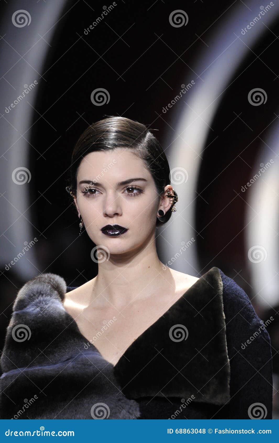 Kendall Jenner walks the runway during the Christian Dior show as