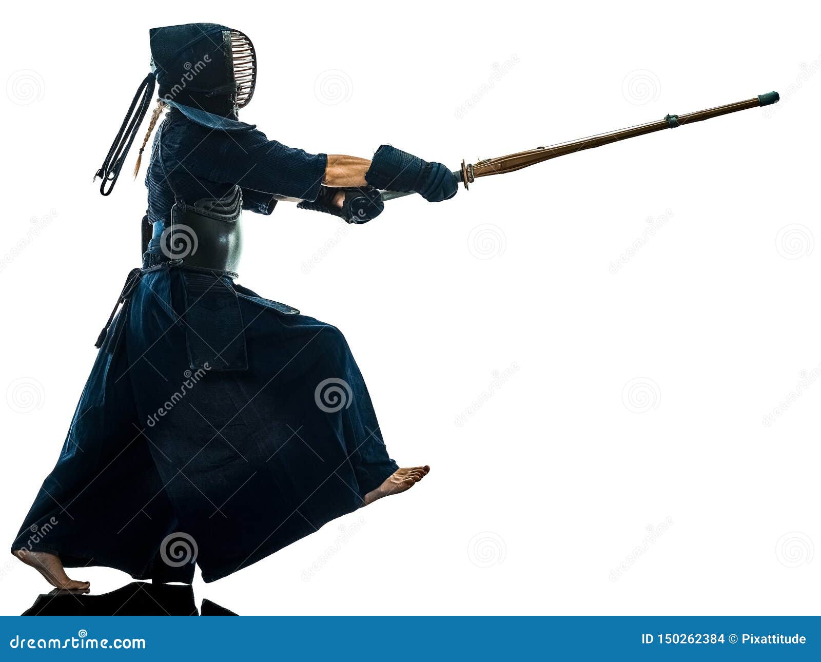 Kendo martial arts fighters woman silhouette isolated white bacg. Kendo martial arts fighters in silhouette isolated on white bacground the japanese script is the name of the fighter ,blank is for the beginners regarding rules