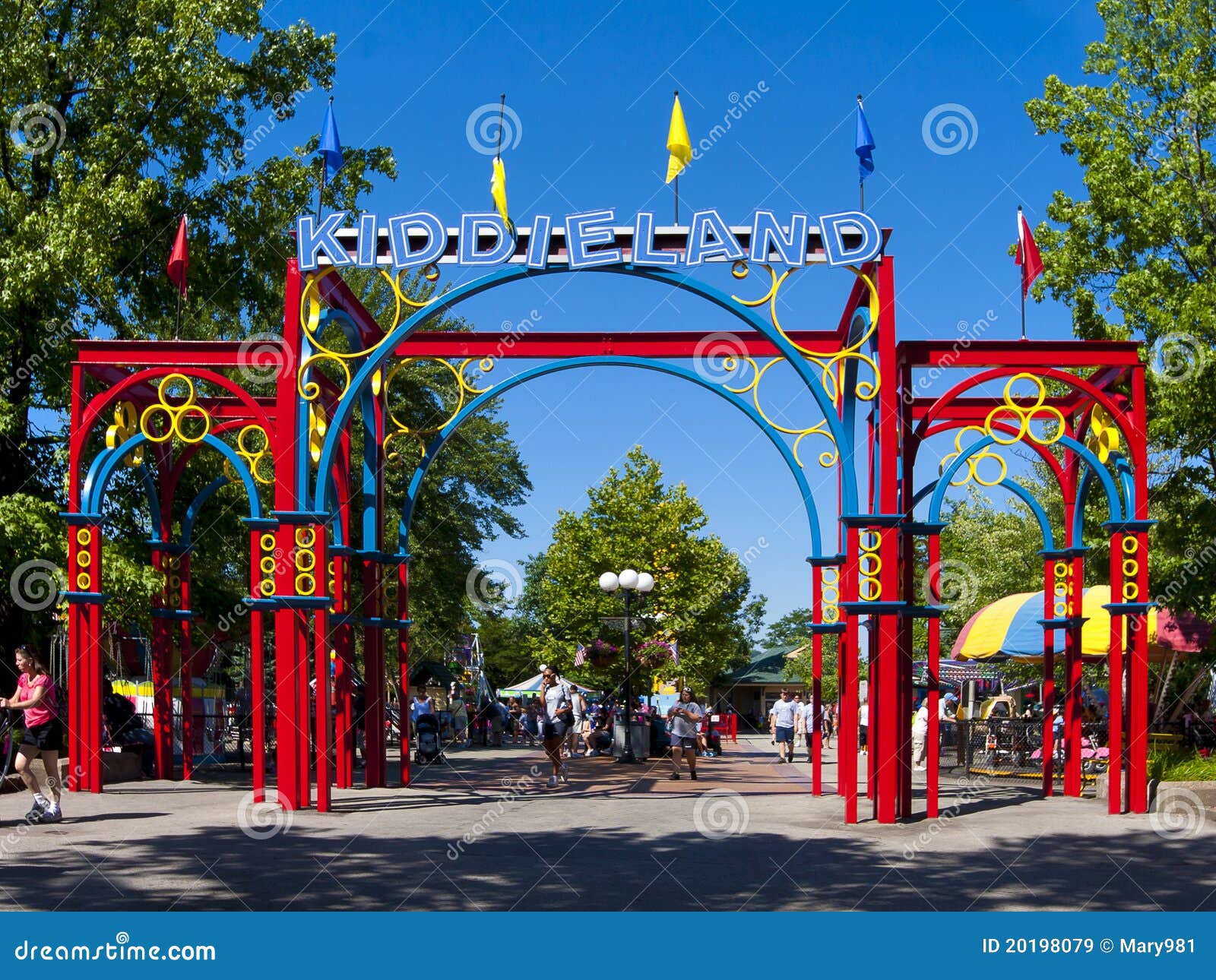 Kennywood Park Kiddieland editorial stock image. Image of summertime