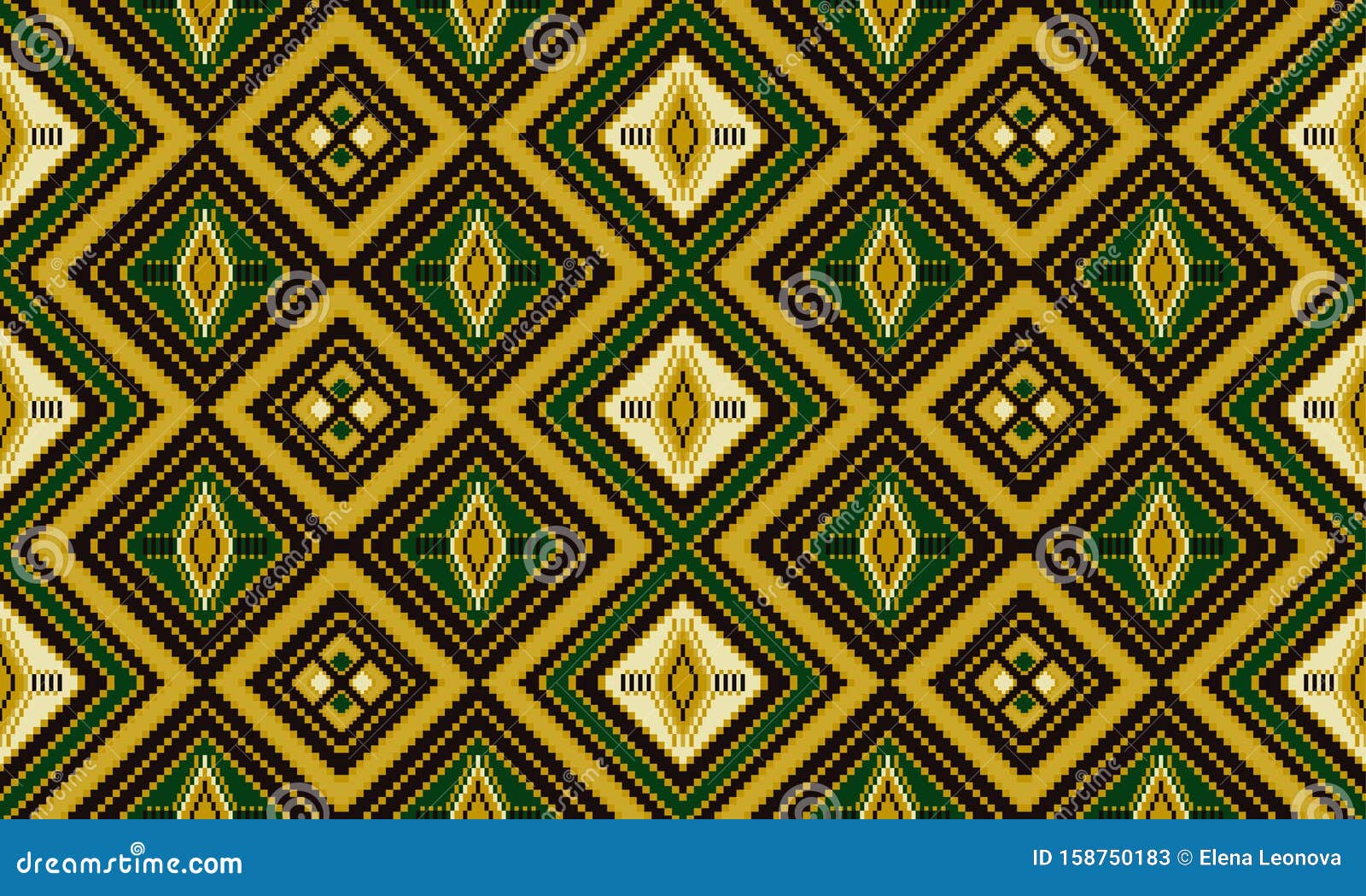 African kente cloth ethnic fabric seamless Vector Image