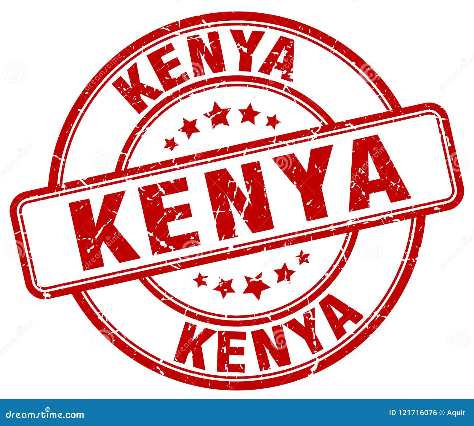 Kenya stamp stock vector. Illustration of rubber, insignia 121716076