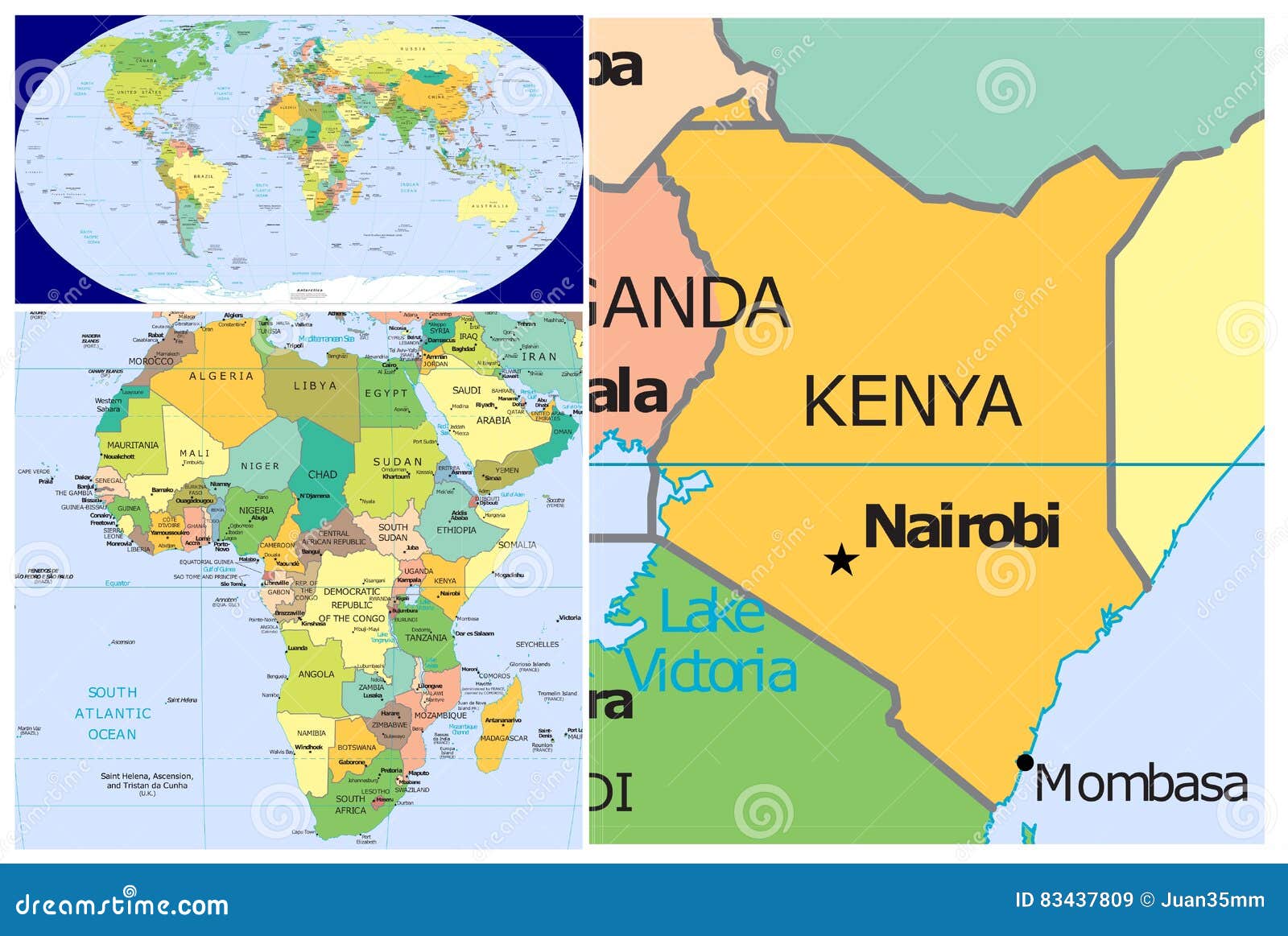 kenya on world map Kenya World Stock Illustration Illustration Of France 83437809 kenya on world map