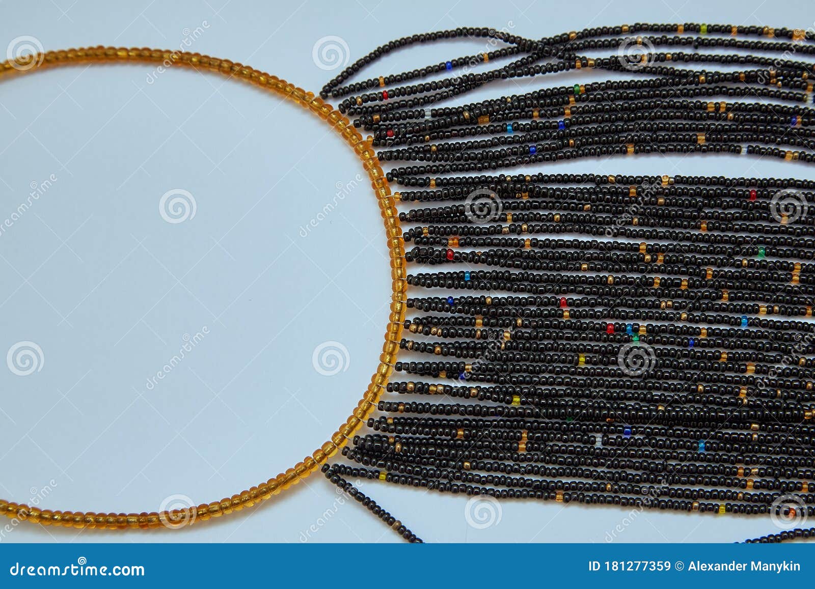 Kenyan Traditional Jewelry. Closeup Stock Image - Image of bead, decor ...
