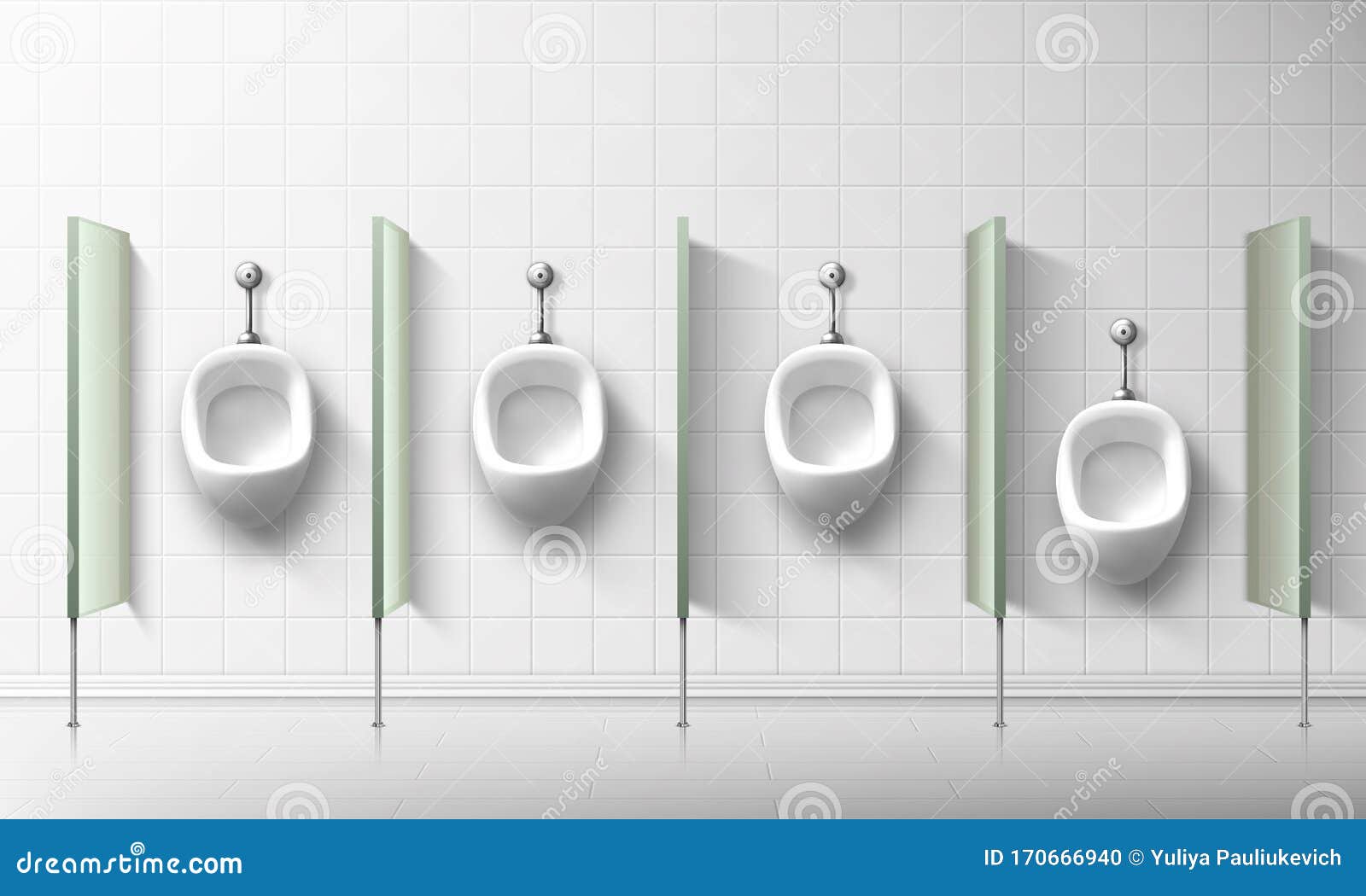 Keramische Urinoirs Heren En in Het Toilet Vector Illustratie - Illustration of grafisch, badkamers: 170666940
