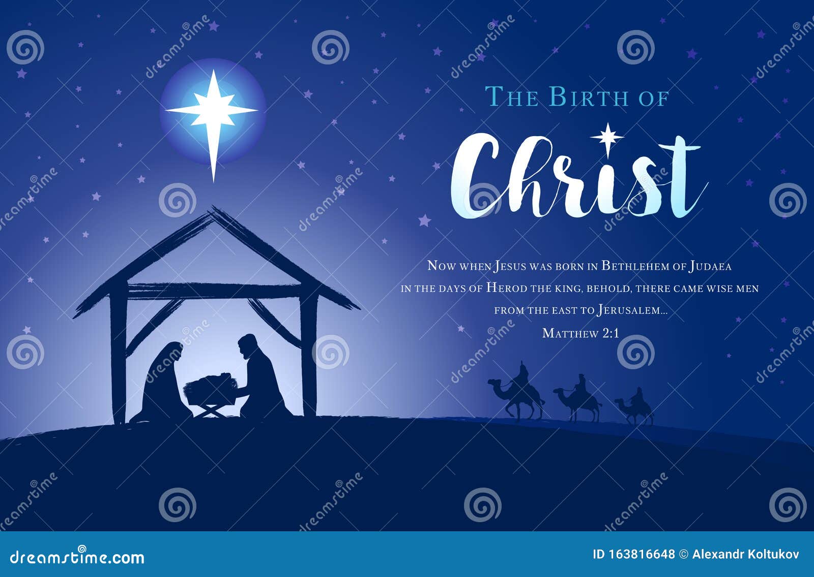Kerst Van De Baby Jezus In De Woede Vector Illustratie - Illustration Of  Bethlehem, Illustratie: 163816648