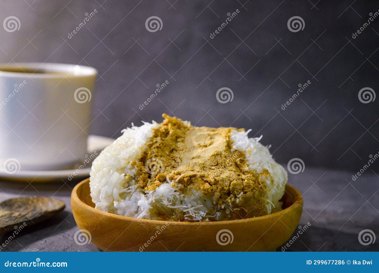 ketan bubuk or powdered sticky rice traditional food