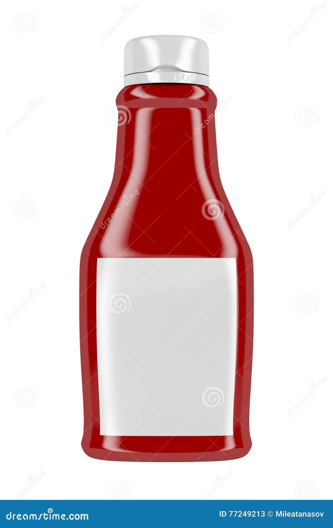 Download Ketchup Bottle With Blank Label Stock Illustration ...