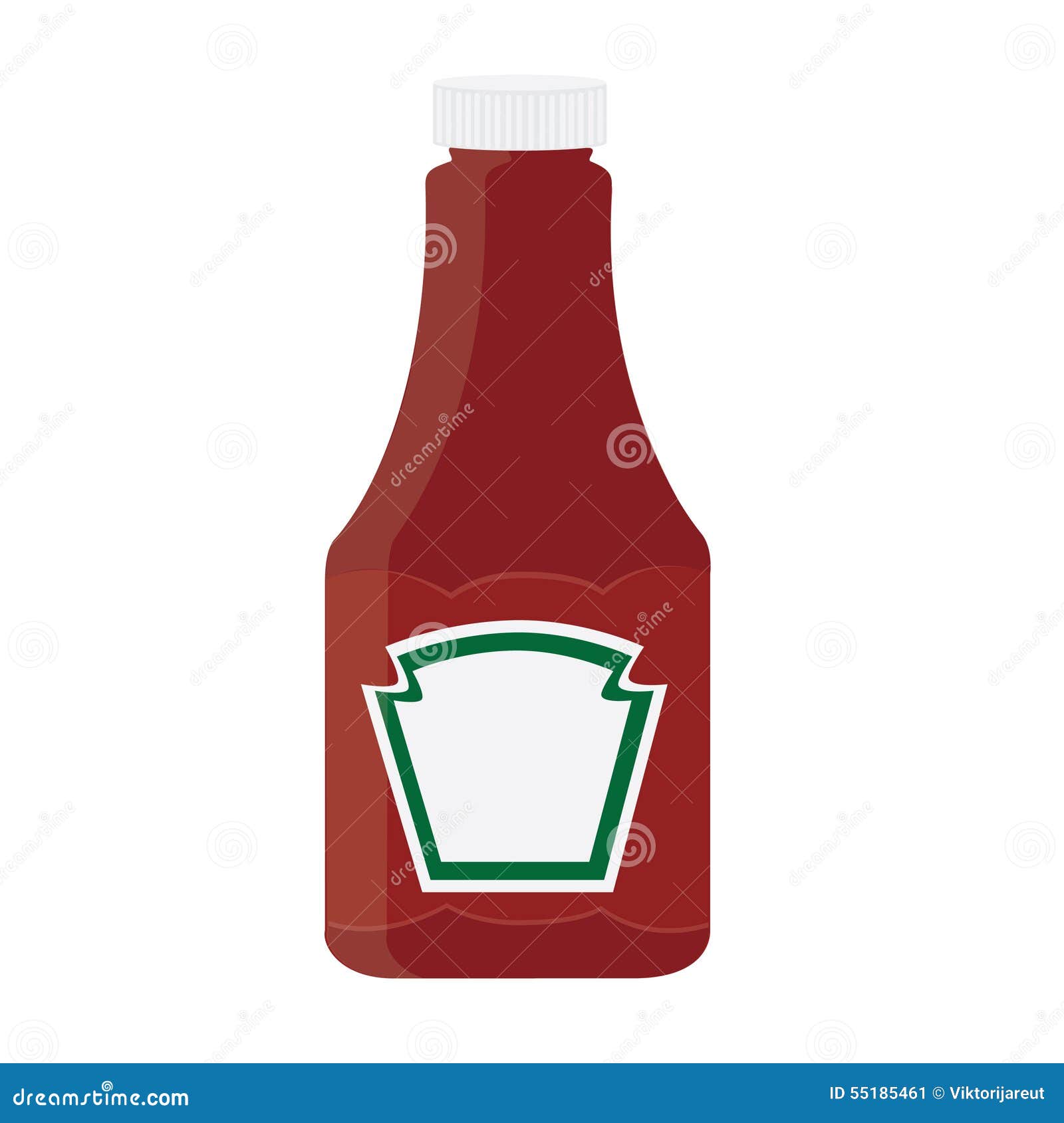 Ketchup bottle stock illustration. Illustration of ketchup 55185461