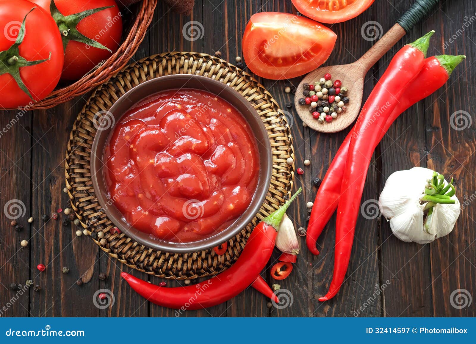 Ketchup stock image. Image of pepper, natural, cuisine 32414597