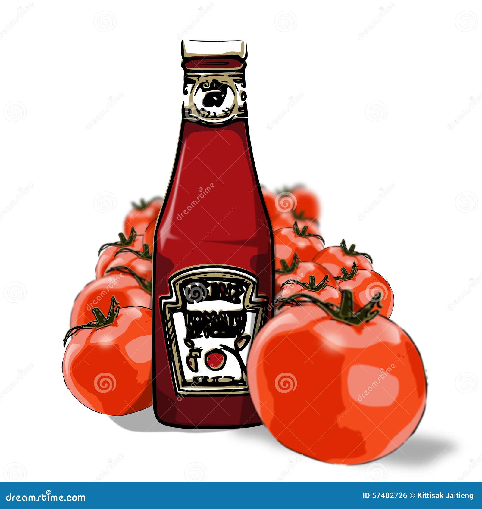 Ketchup stock photo. Illustration of cuisine, bottle 57402726