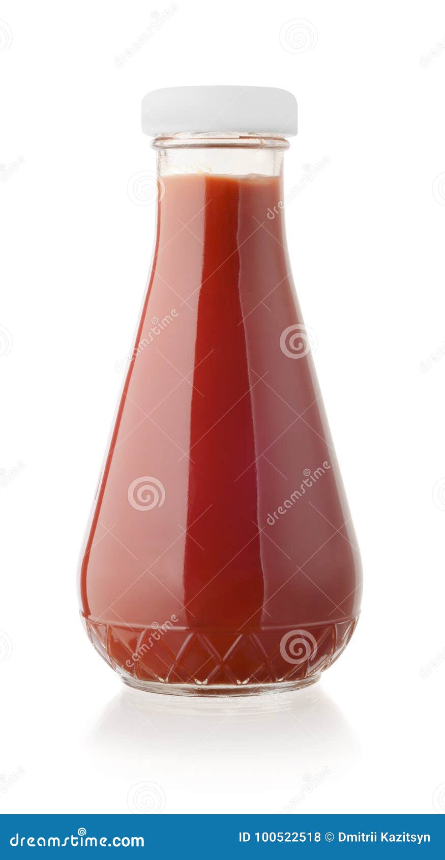 Ketchup in a glass bottle stock photo. Image of catsup 100522518