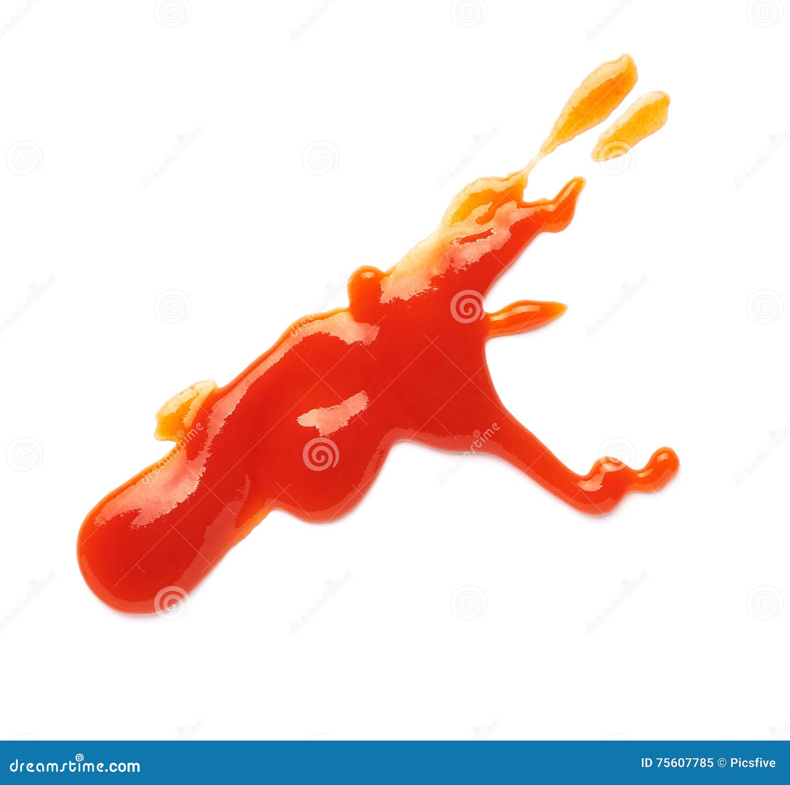 Ketchup stain fleck stock image. Image of burger, catsup 75607785