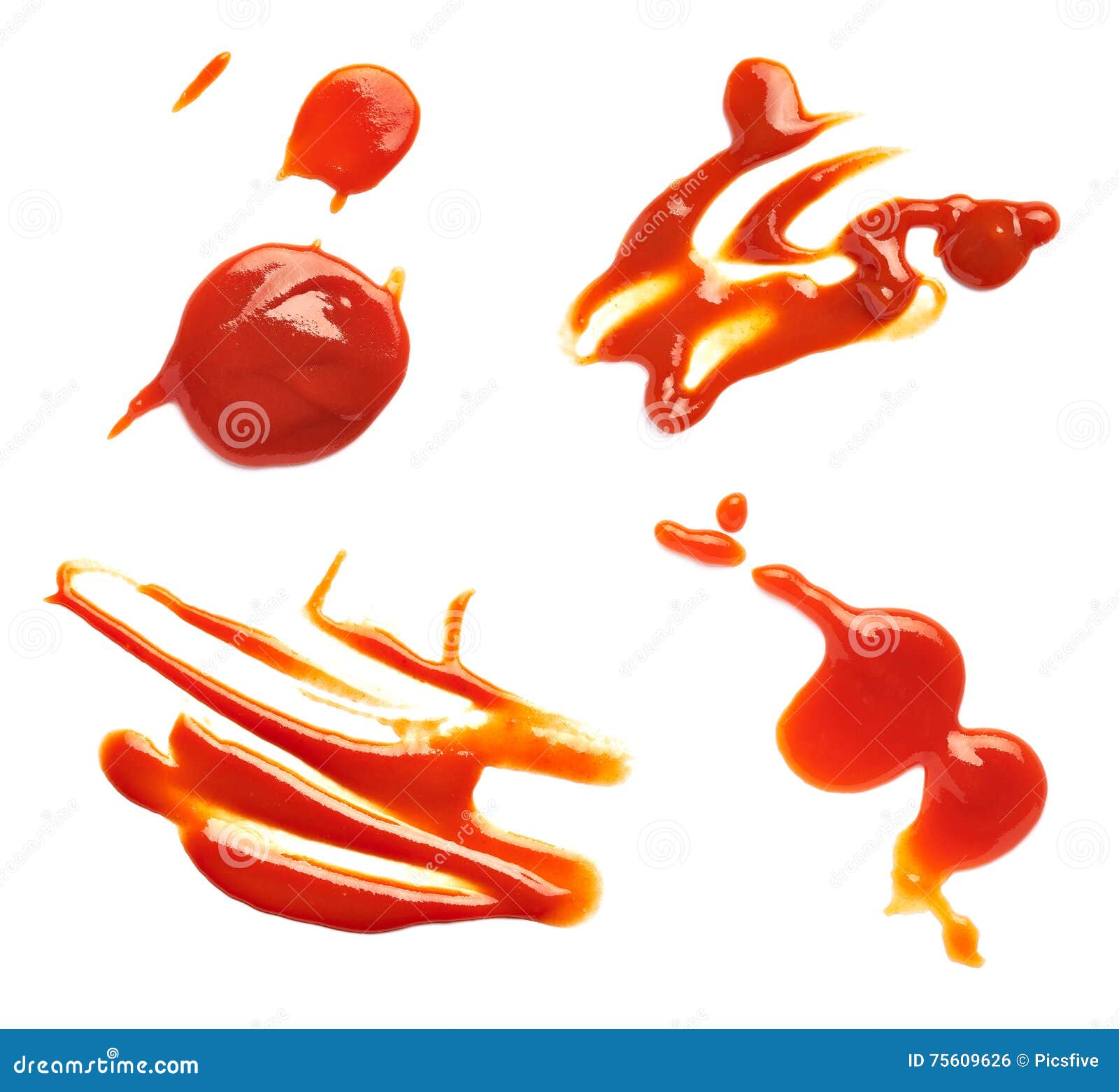Ketchup stain fleck stock photo. Image of condiment, spatter 75609626