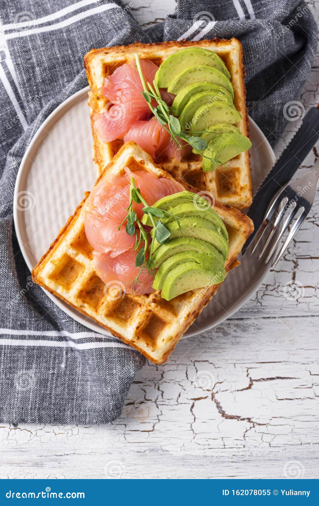 Keto Cheese Waffle with Avocado Stock Image Image of eating, cooking