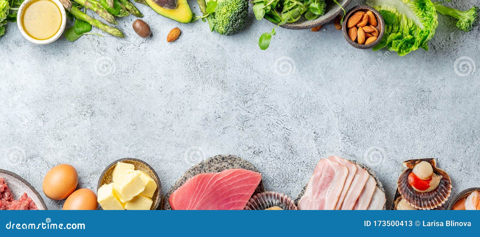 KETOGENIC DIET LOW CARB CONCEPT. Vegetarian and Animal Protein, Carb and Fat  Sources Stock Image - Image of lifestyle, fish: 173500413