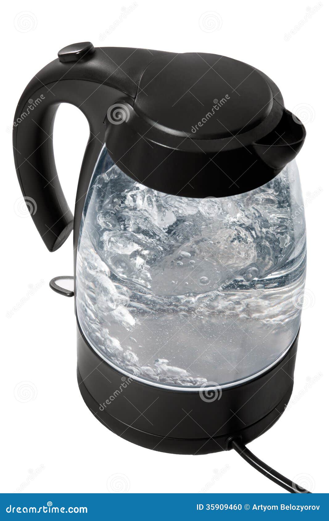 Kettle boils stock photo. Image of kitchen, cooking, glass 35909460