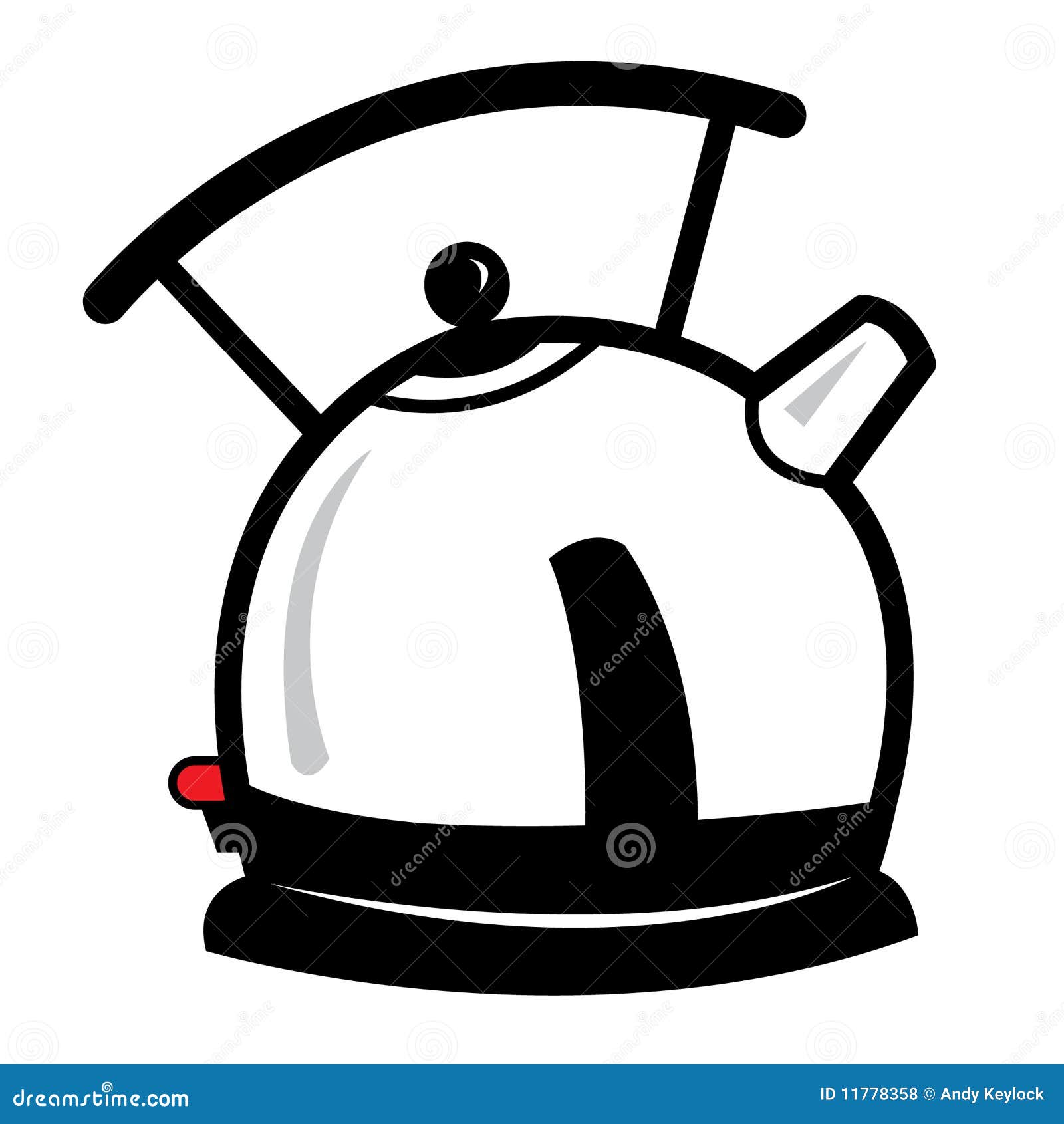 Kettle Cartoon Illustration Stock Vector - Illustration of kettle, modern:  11778358