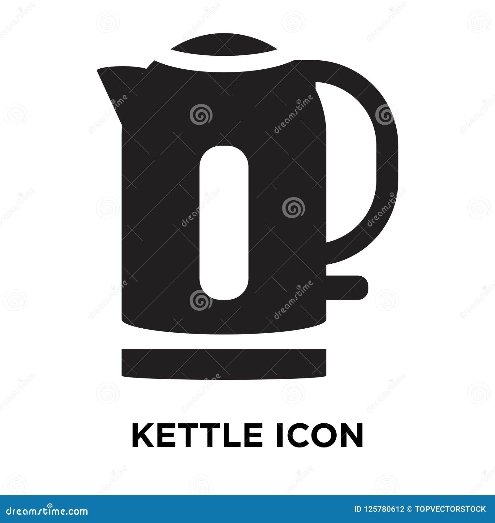 Kettle Icon Vector Isolated On White Background, Logo Concept Of Stock