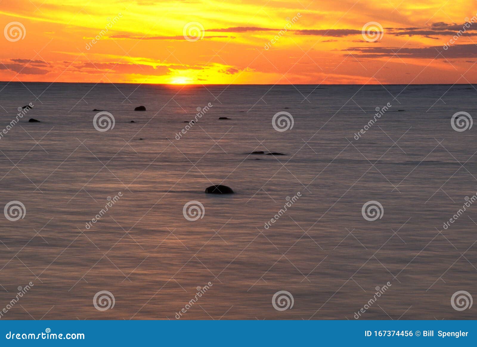 Kettle Point Sunset stock photo. Image of point, serene 167374456