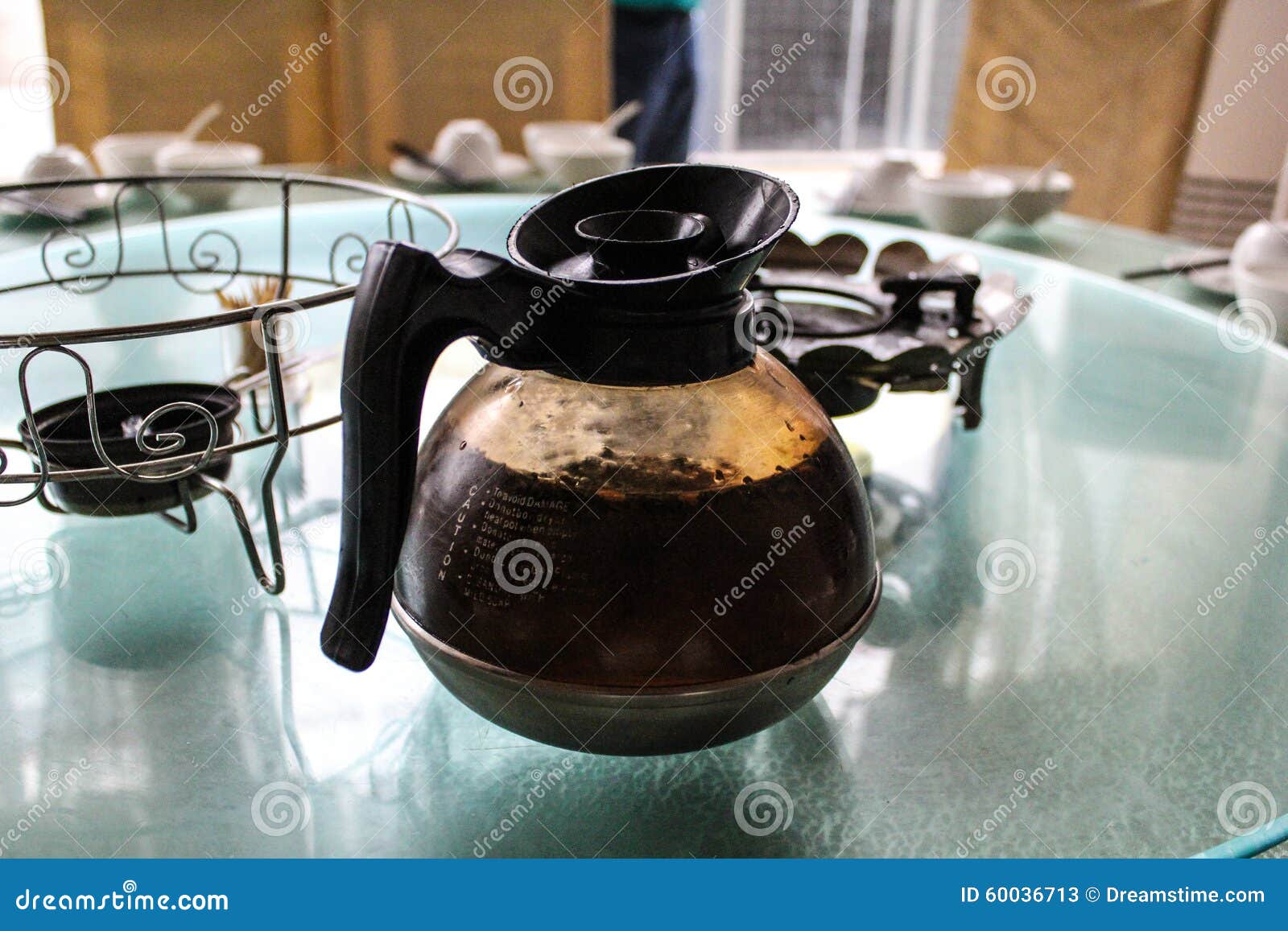 Kettle in the restaurant stock image. Image of kettle 60036713