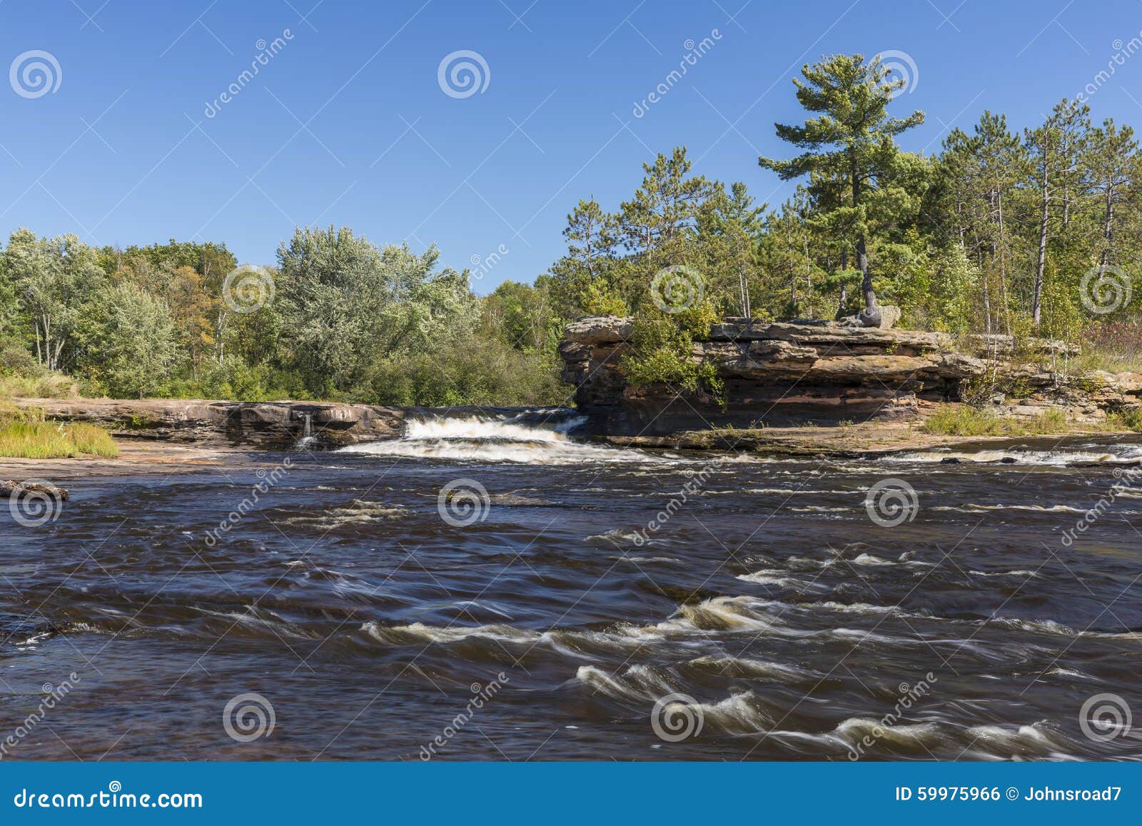 Kettle River Waterfall stock photo. Image of color, park 59975966