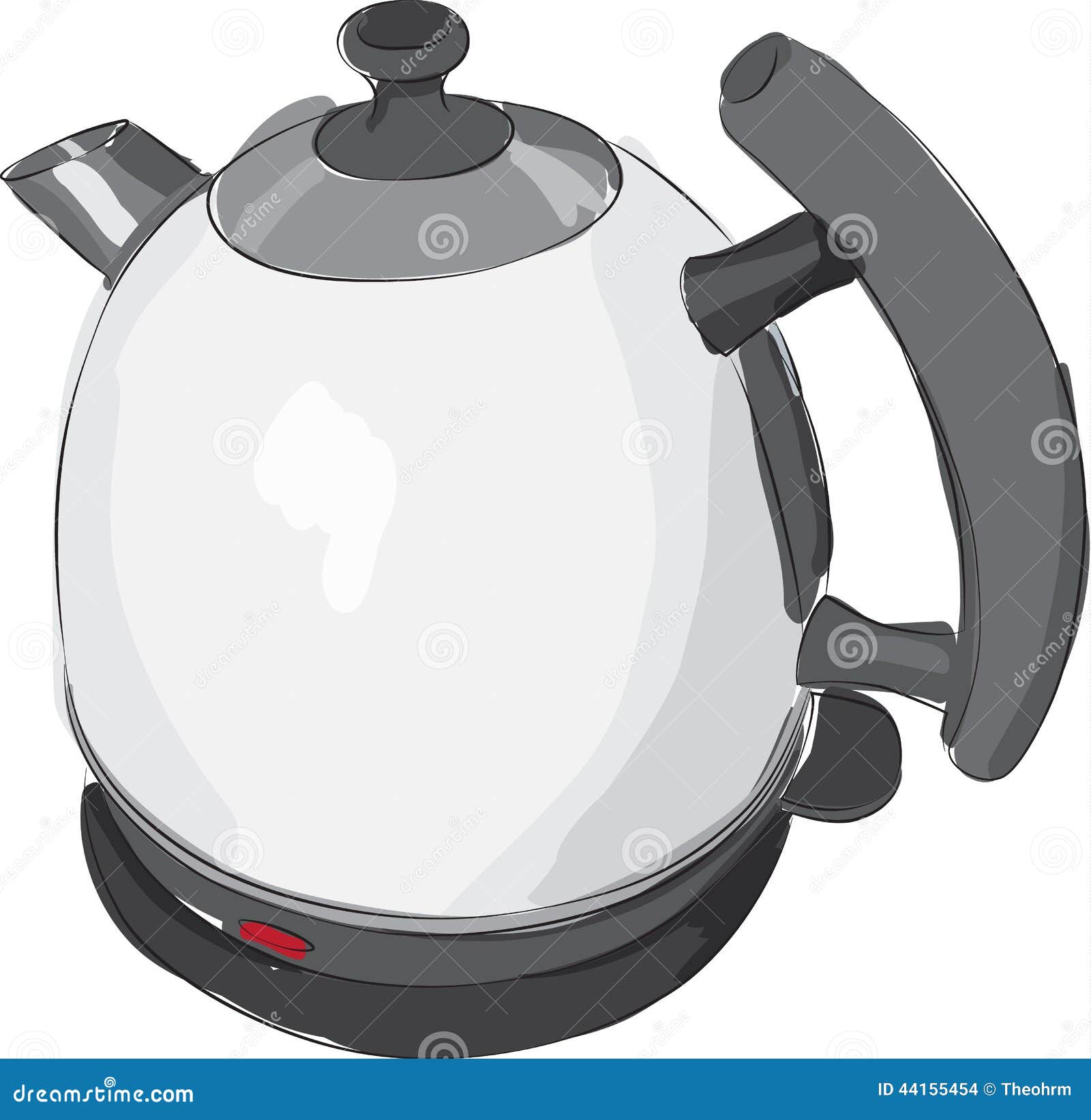 Kettle stock vector. Illustration of beverage, kitchen - 44155454