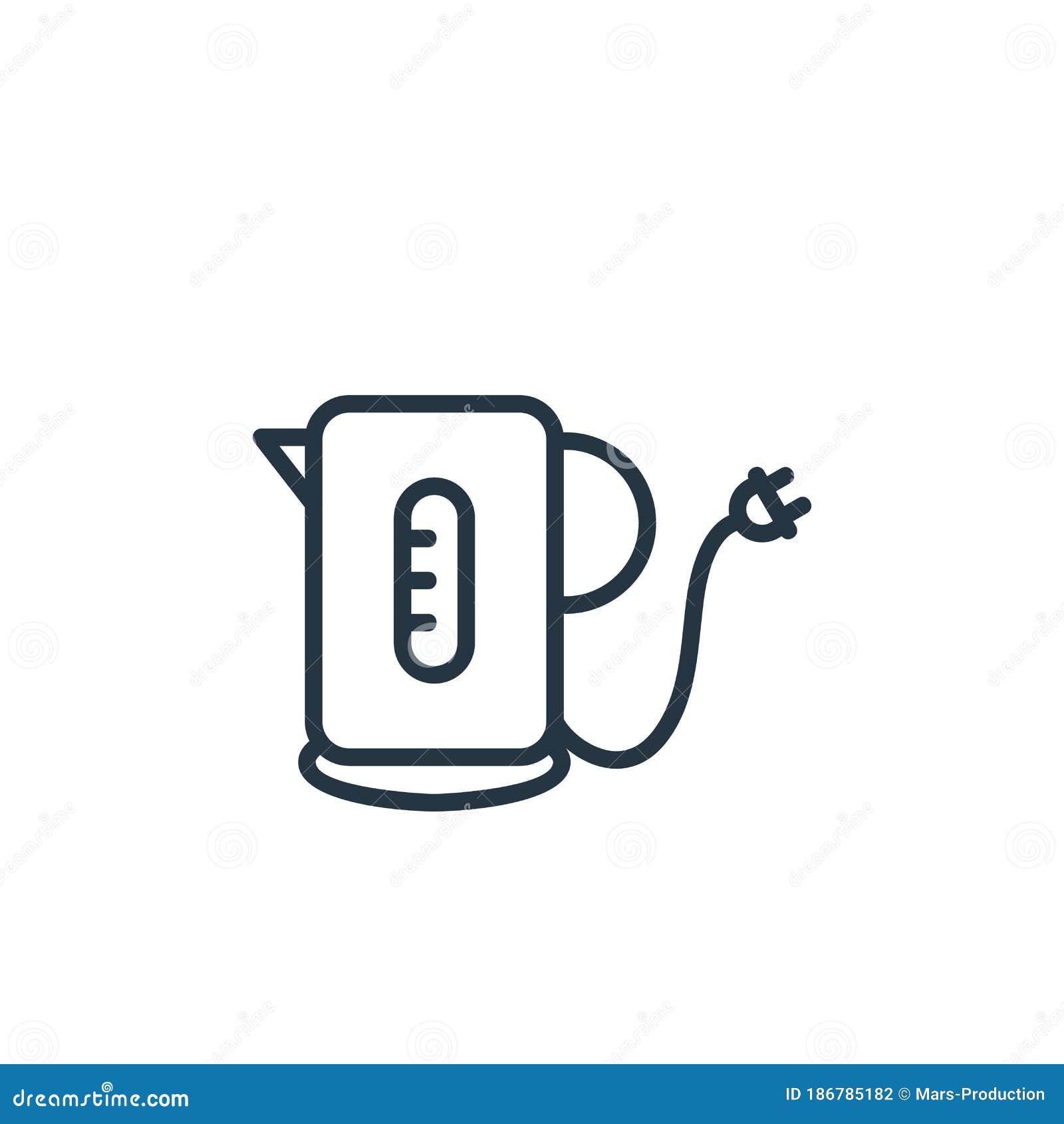 Kettle Vector Icon. Kettle Editable Stroke. Kettle Linear Symbol for