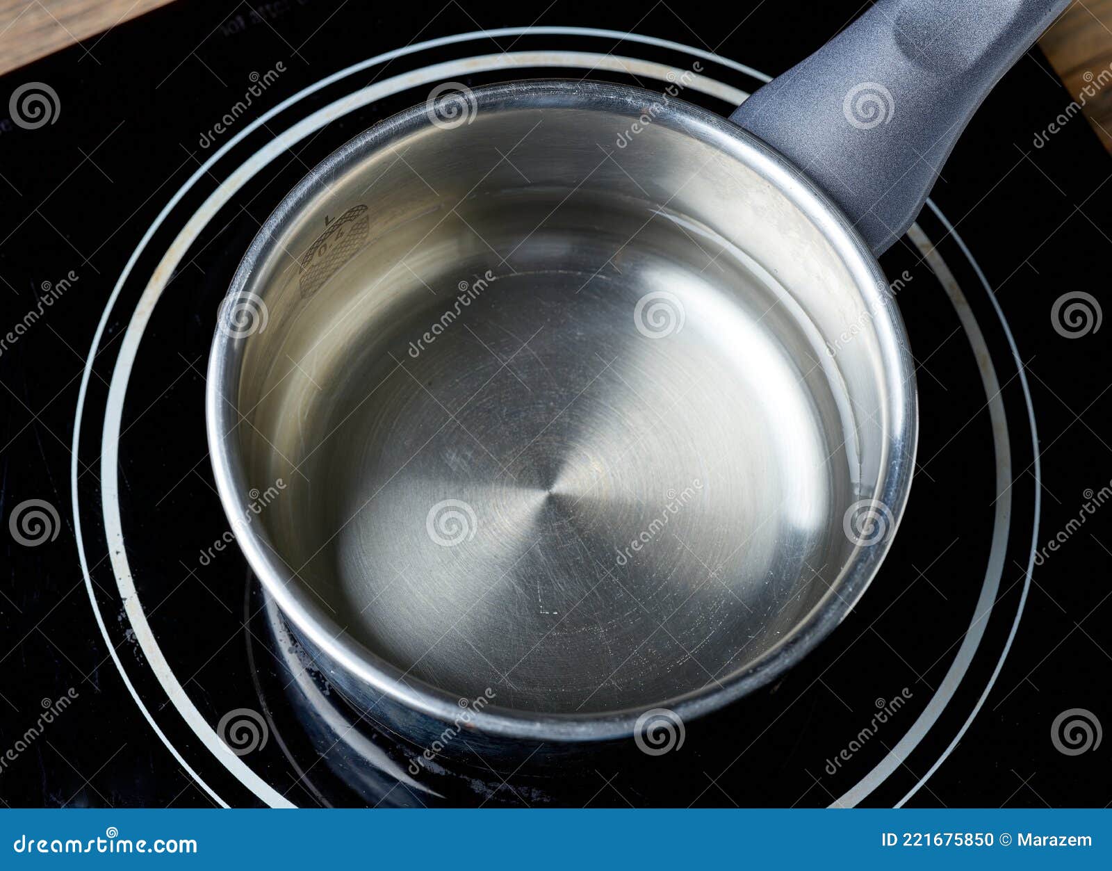 Kettle of Water on Electric Induction Hob Stock Photo Image of drink