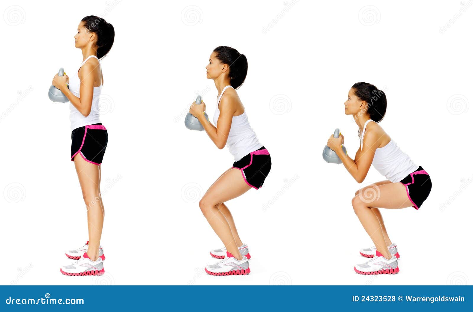 Kettlebell Dumbell Exercise Royalty Free Stock Photos Image 24323528